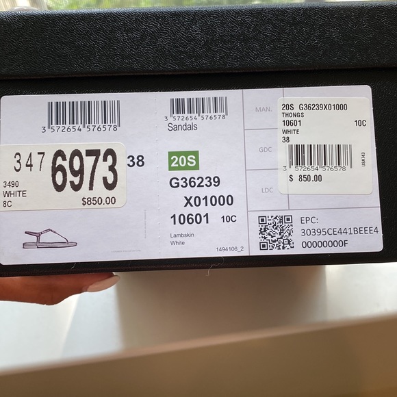 Chanel thong sandals size (38) womens US8 - Picture 10 of 11